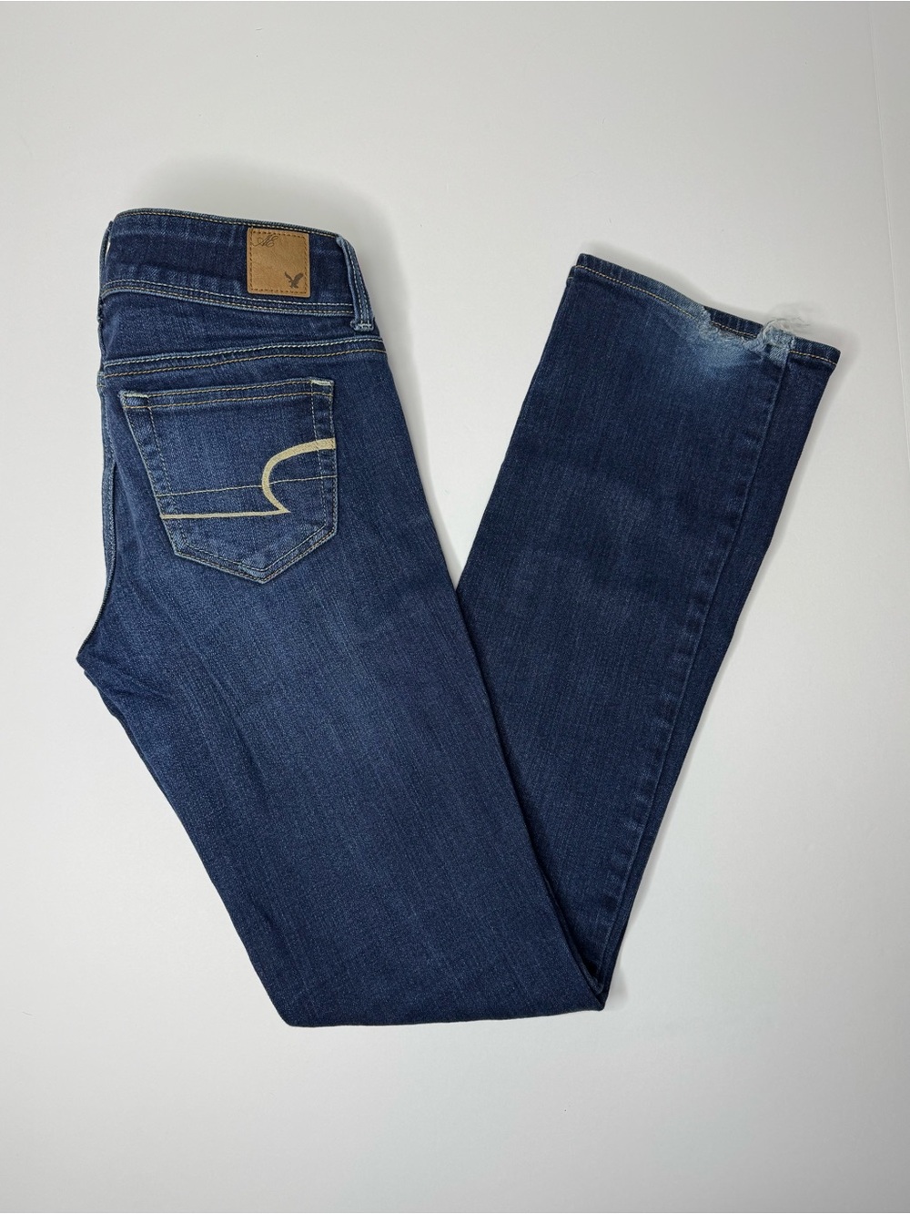 American Eagle Slim Bootcut Jeans Size 0 Low Rise Y2K 2010 Denim
